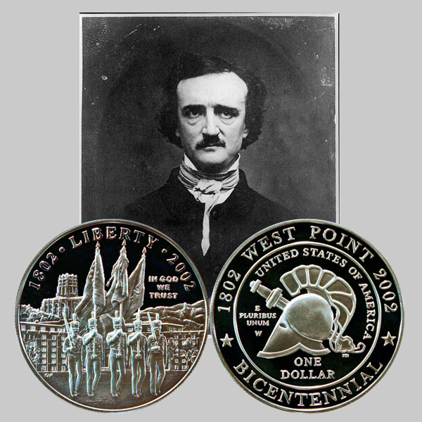 did edgar allen poe go to west point? these commemorative coins hold a key