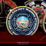 Spring Hill Fire Department Training Division challenge coin rear designed by Embleholics