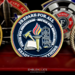 Spring Hill Fire Department Training Division challenge coin front designed by Embleholics