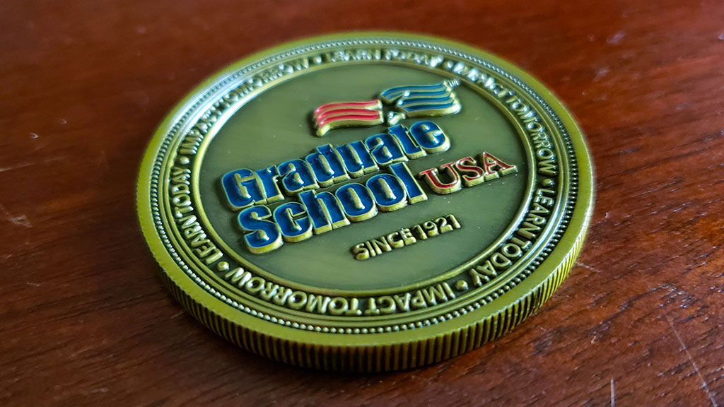 Graduate School USA Coin - Embleholics | Embleholics