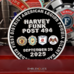 Harvey Funk Post 494 Challenge Coin_Back