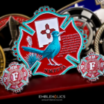 New Mexico Professional Firefighters Association Challenge Coin Back
