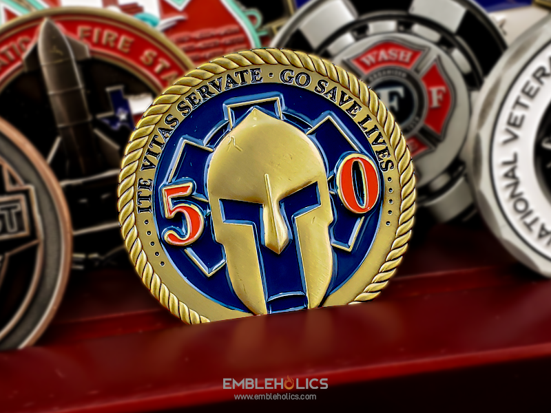 TCC Paramedics Program Class 50 Challenge Coin_Back