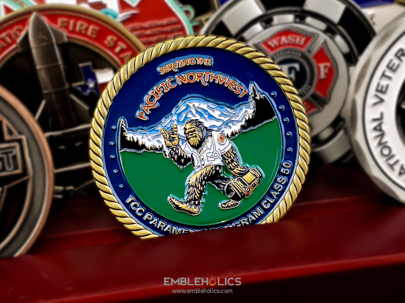 TCC Paramedics Program Class 50 Challenge Coin_Front