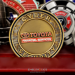 Toyota Financial Services Cybersecurity challenge coin_Back